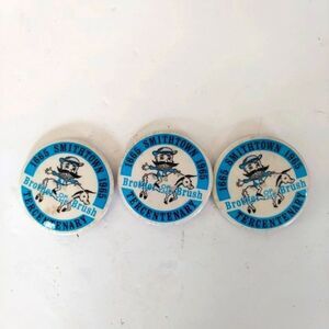 Lot of 3 Vintage Brothers Of The Brush Pinbacks from 1965 Smithtown Long Island
